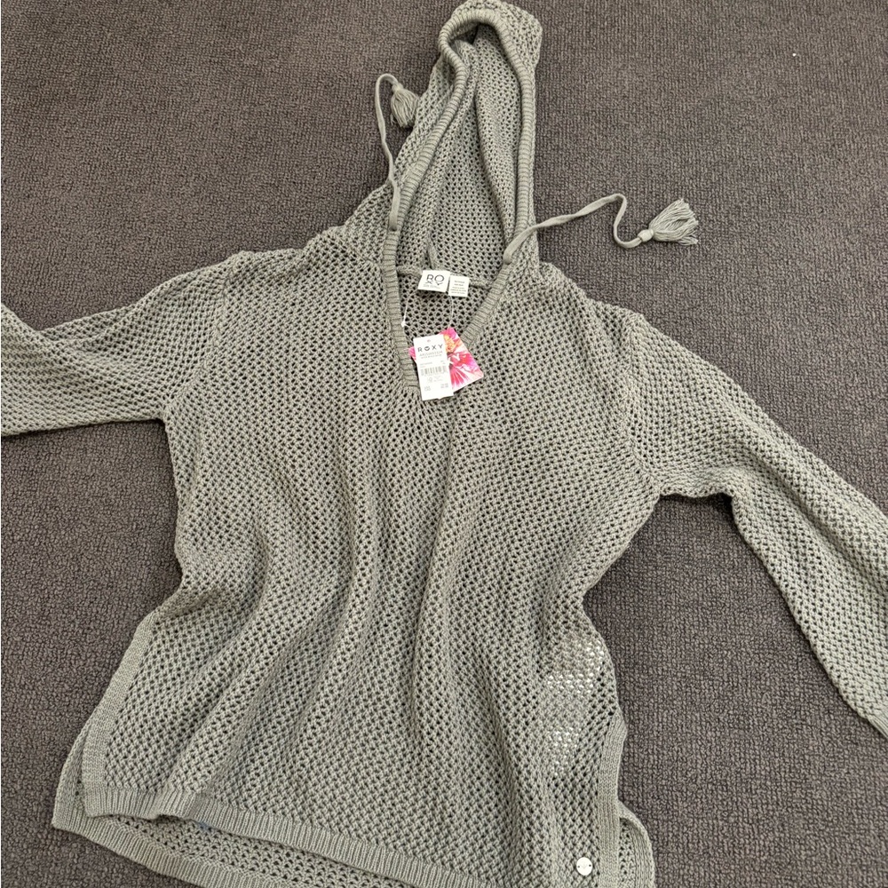 Women's Gray Cover Up Sweater